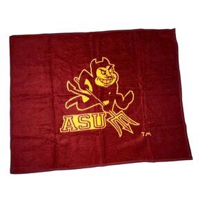 Biederlack Vtg Arizona State University Sun Devils Acrylic Throw Blanket 58x46